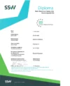 Diploma titled 'Basic Elements of Safety VCA' awarded to P. Khokhlov, issued by SSW and EEI.