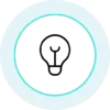 Icon with a light blue border.