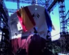 The ship in the process of launching.